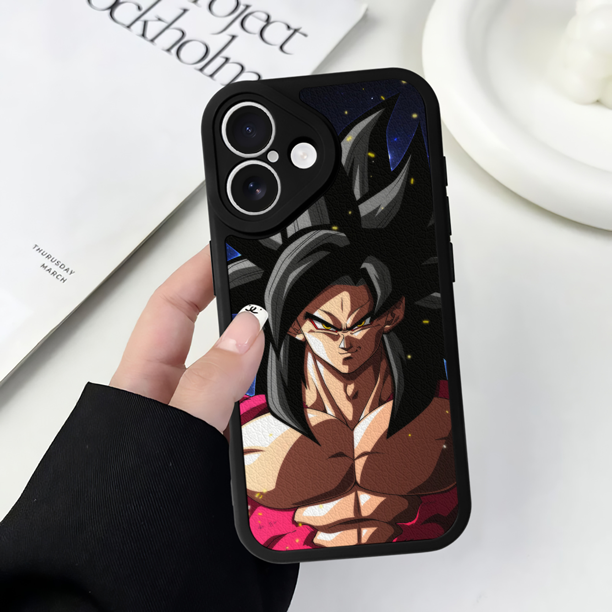 （画像用） ドラゴンボール DRAGON BALL 【iPhone 16シリーズ対応】シリコンスマホケース（レザー調） 材質：シリコン
